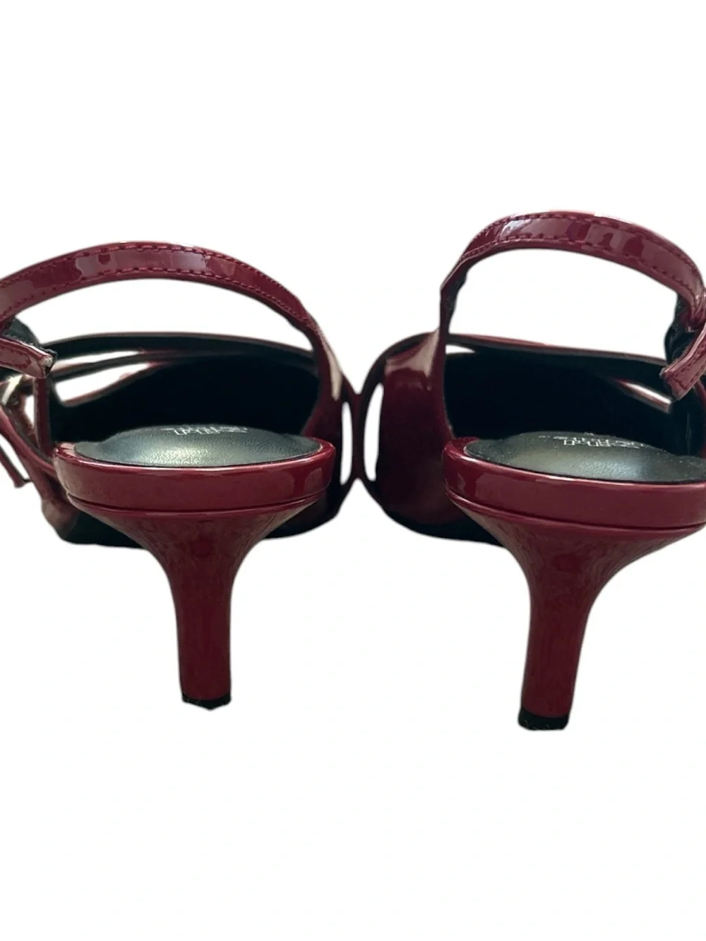 Wild Fable Sasha Red Patent Slingback Kitten Heels Size 7 Double Strap Pumps